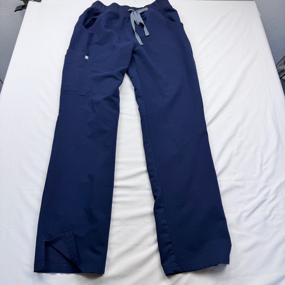 Figs Navy Drawstring Jogger Pants Set of 2 - Picture 2 of 14